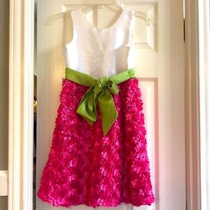 🌻Rare Edition white and pink Dress Girsl